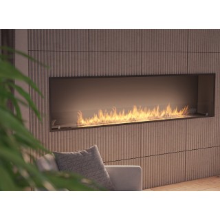 Bioethanol fireplace Inside 200cm SLIM with glass