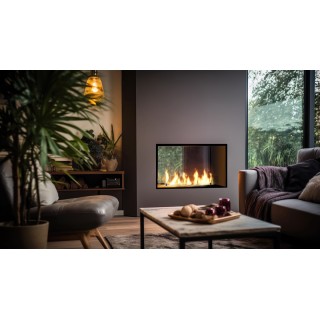 Bioethanol fireplace 2SIDE 80cm double-sided, with glass