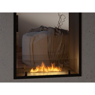 Bioethanol fireplace 2SIDE 60x100cm VERTICAL double-sided, with glass