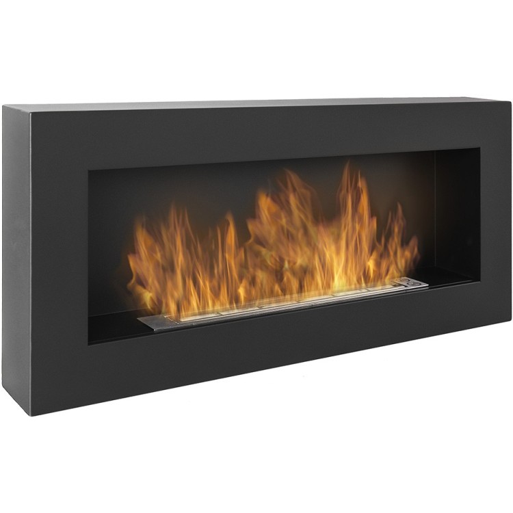 Bioethanol fireplace BOX black 90cm without glass