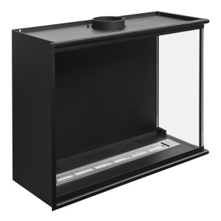 Bioethanol fireplace corner FULL glass 60cm right