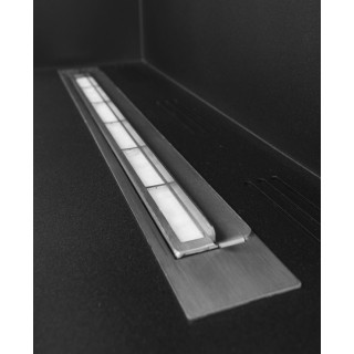 Bioethanol fireplace corner FULL glass 60cm right