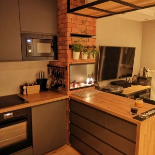 Bioethanol fireplace corner FULL glass 60cm right