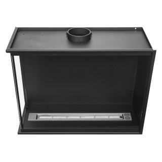 Bioethanol fireplace corner FULL glass 60cm left