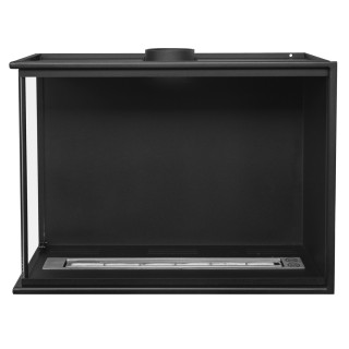 Bioethanol fireplace corner FULL glass 60cm left