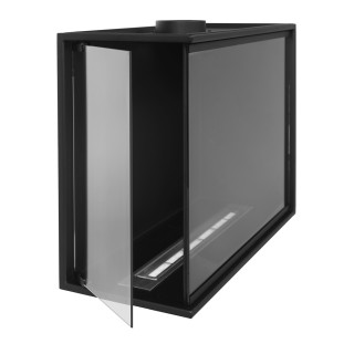 Bioethanol fireplace corner FULL glass 60cm left