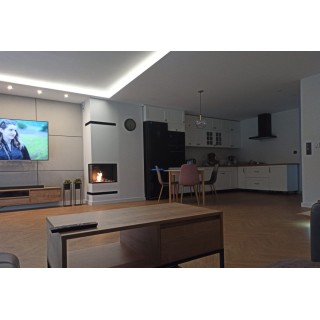 Bioethanol fireplace corner FULL glass 60cm left