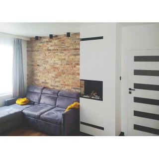 Bioethanol fireplace corner FULL glass 60cm left