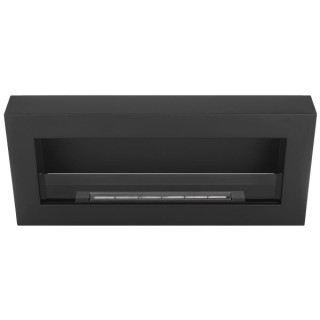 Bioethanol fireplace BOX black 90cm with glass