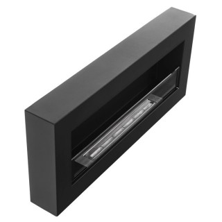 Bioethanol fireplace BOX black 90cm with glass