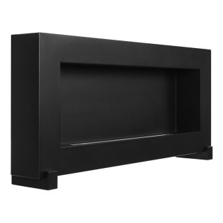 Standing bioethanol fireplace black 90cm