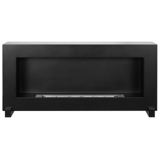 Standing bioethanol fireplace black 90cm