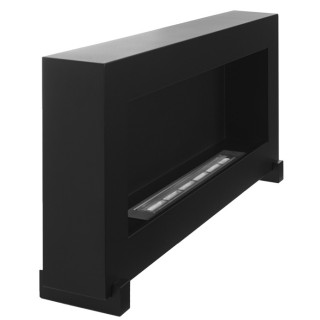 Standing bioethanol fireplace black 90cm