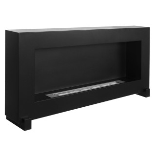 Standing bioethanol fireplace black 90cm