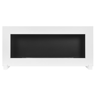 Standing bioethanol fireplace white 90cm