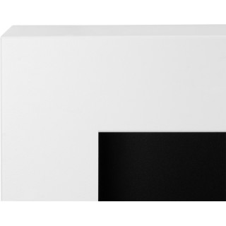 Bioethanol fireplace BOX white 65cm with glass