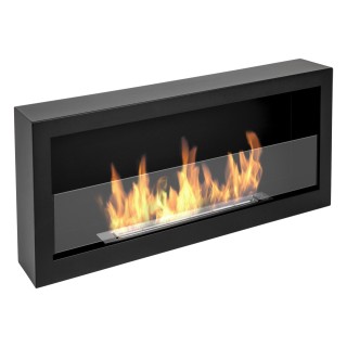 Bio ethanol fireplace S-Line BOX black 90cm glass