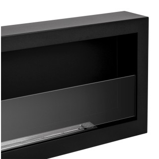 Bio ethanol fireplace S-Line BOX black 90cm glass