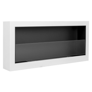 Bio ethanol fireplace S-Line BOX white 90cm glass