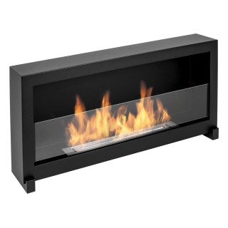 Bio ethanol fireplace S-Line BOX black 90cm glass standing