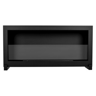 Bio ethanol fireplace S-Line BOX black 90cm glass standing