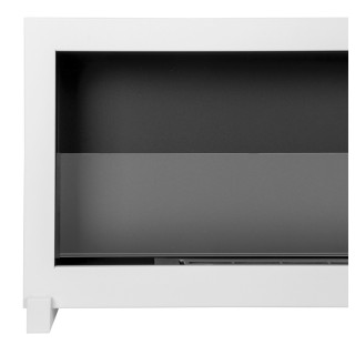 Bio ethanol fireplace S-Line BOX white 90cm glass standing