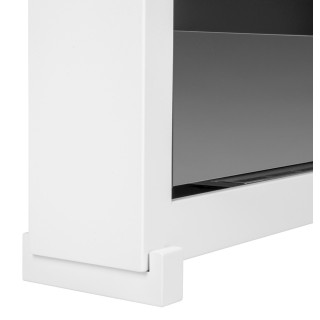 Bio ethanol fireplace S-Line BOX white 90cm glass standing