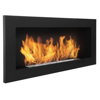 Bioethanol fireplace black 90cm without glass