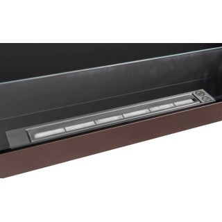 Bioethanol fireplace brown 90cm with glass