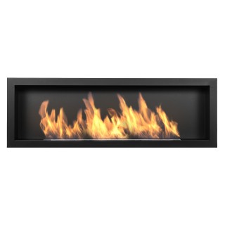 Bioethanol fireplace S-Line 3D black 120cm without glass