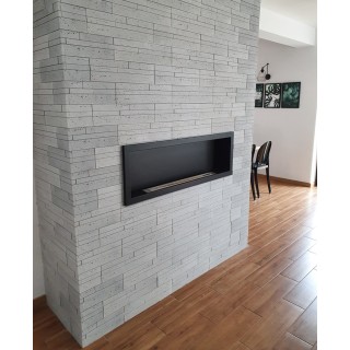 Bioethanol fireplace S-Line 3D black 120cm without glass