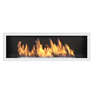 Bioethanol fireplace S-Line 3D white 120cm without glass