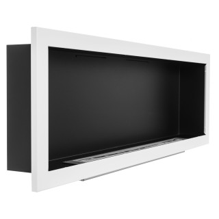 Bioethanol fireplace S-Line 3D white 120cm without glass