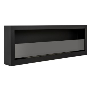 Bio ethanol fireplace S-Line BOX black 120cm glass