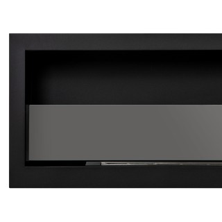 Bio ethanol fireplace S-Line BOX black 120cm glass