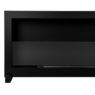 Bio ethanol fireplace S-Line BOX black 120cm standing glass