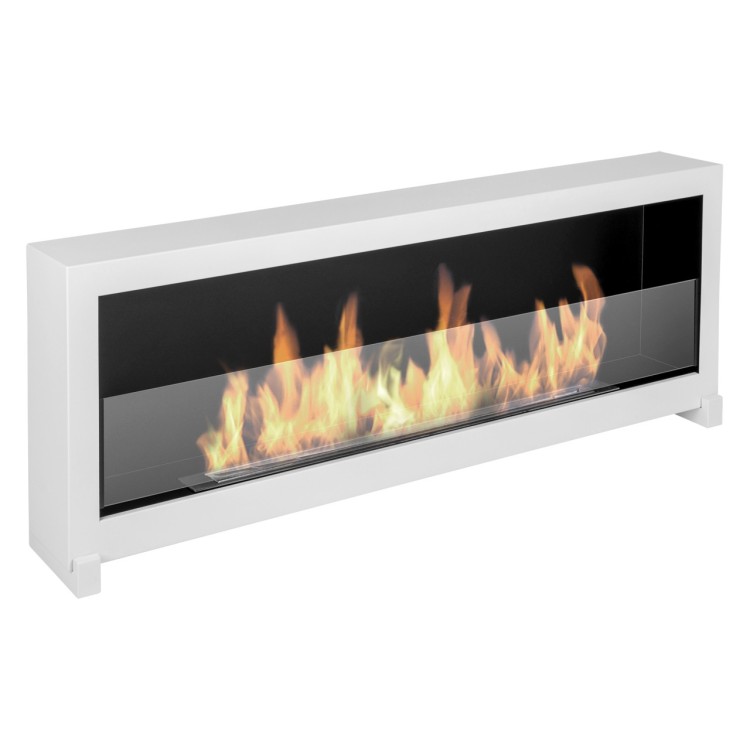 Bio ethanol fireplace S-Line BOX white 120cm standing glass