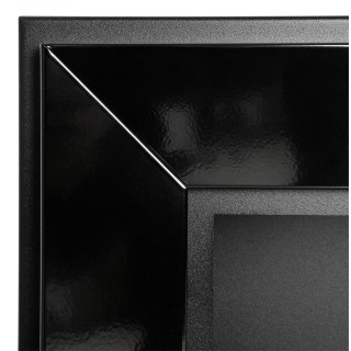 Bioethanol fireplace Frame black 120cm with glass