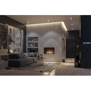 Bioethanol fireplace Inside 80cm SLIM with glass