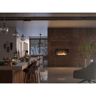 Bioethanol fireplace Inside 100cm SLIM with glass